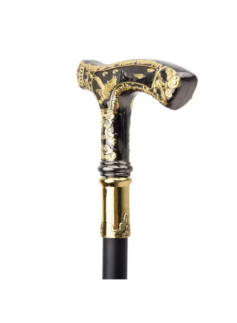 أبوستيم عصا نبيلة بطول 90 سم برأس نسر، عصا زخرفية من قسمين مع أقسام قابلة للفصل، تصميم مقبض مريح، مثالية للعب الأدوار، كما أنها هدية ممتازة لكبار السن. - Image 4